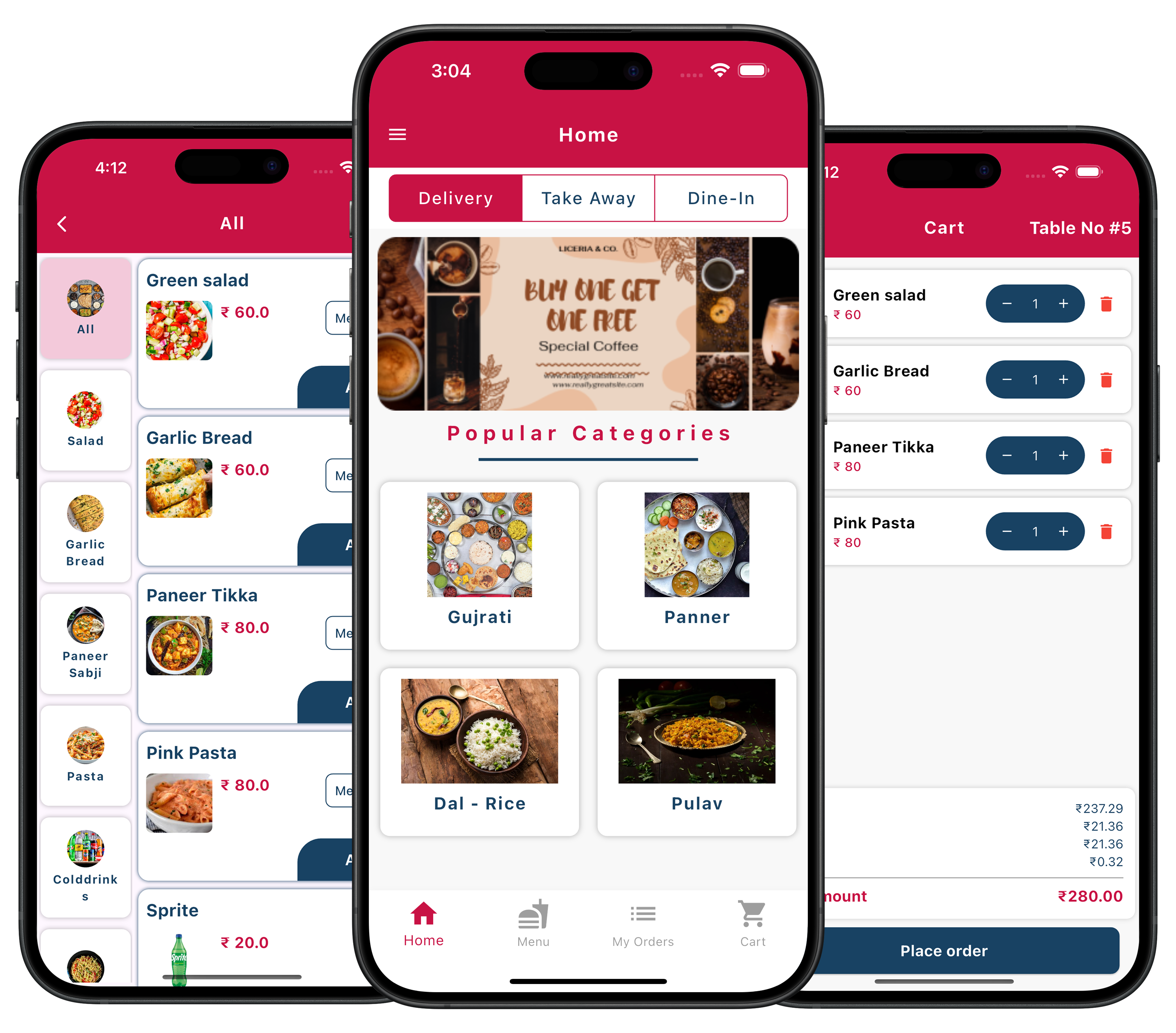 Food Sale App Interface