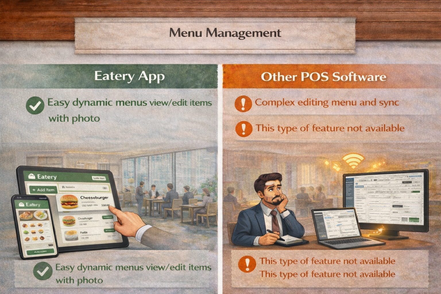 Menu management