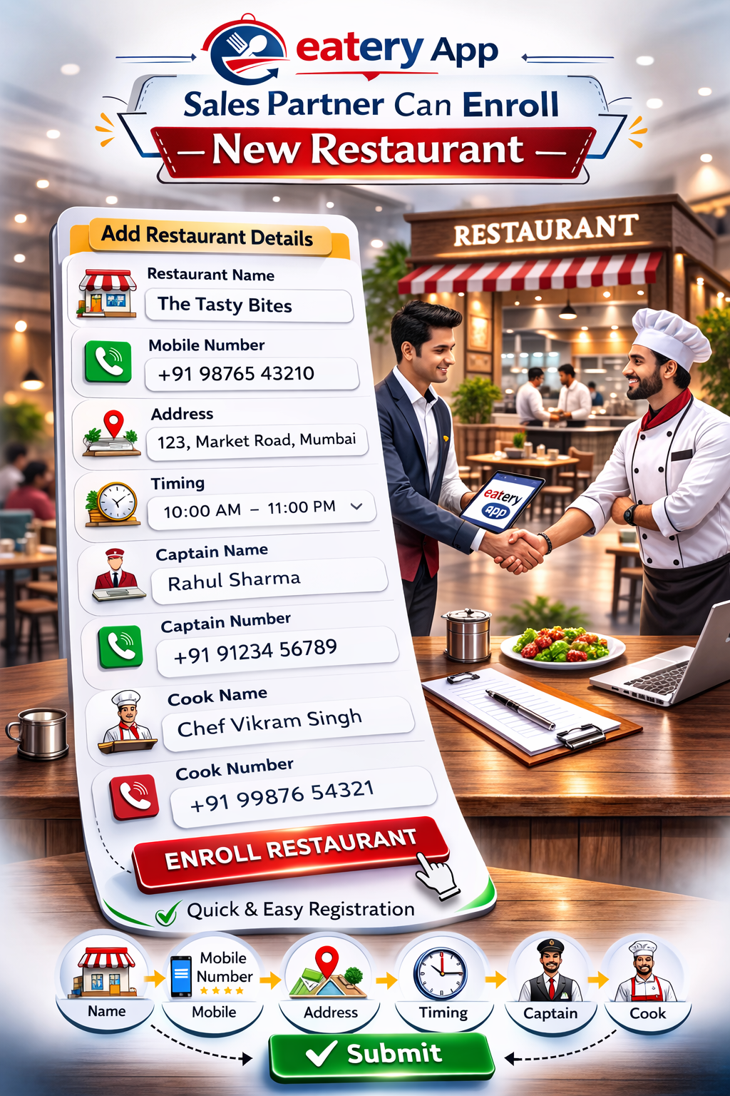 Enroll your restaurant